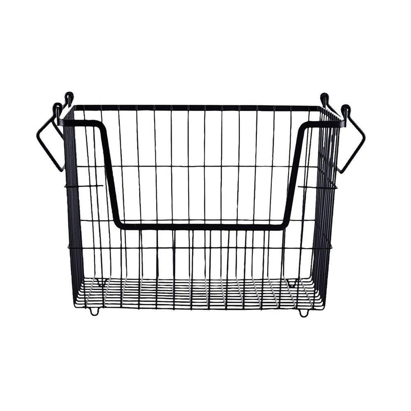 Matte black basket for storing socks and underwear